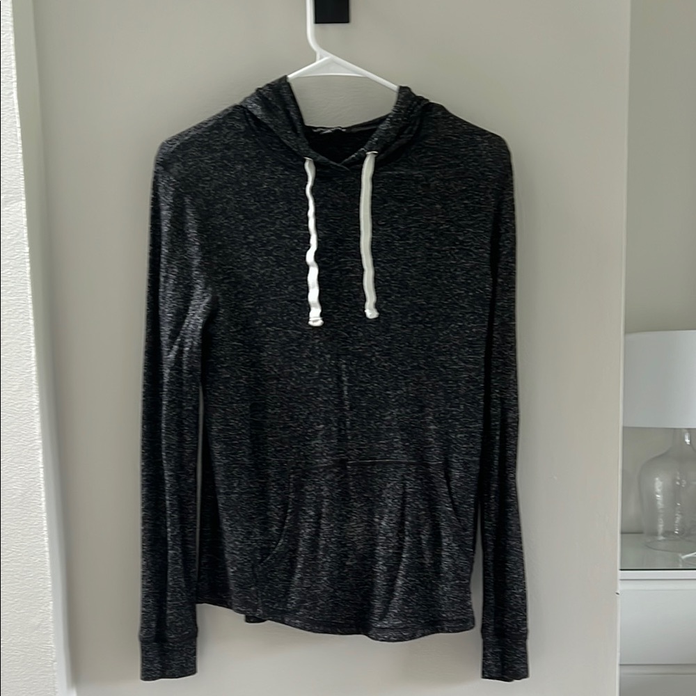 J CREW Women’s XS Dark Gray Hoodie with White Drawstrings